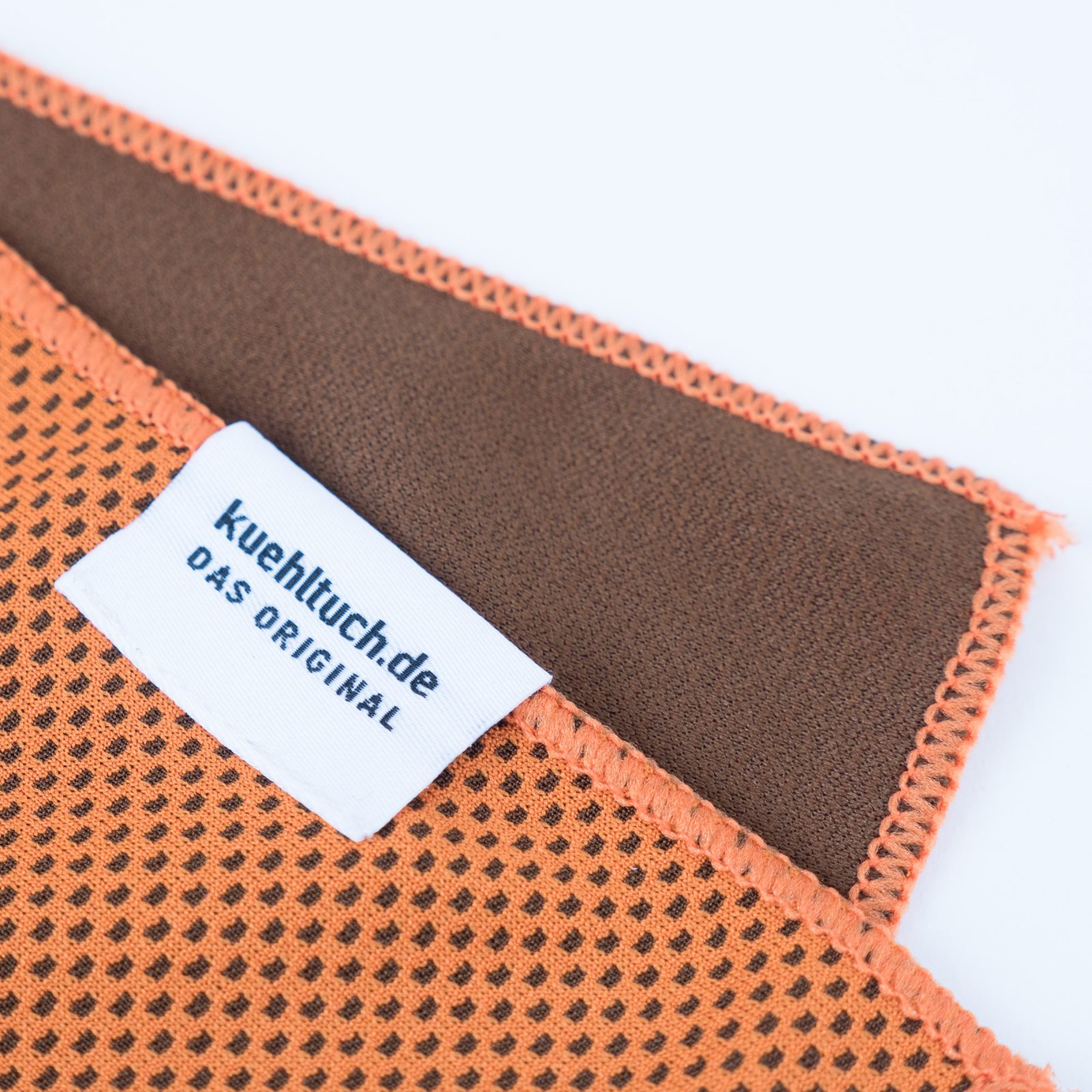Kuehltuch orange Label